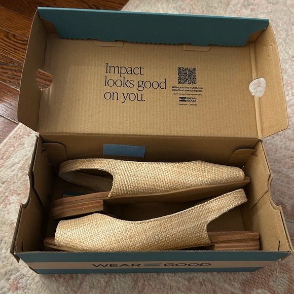 Toms Natural Woven Espadrille Slingbacks - Picture 4 of 5